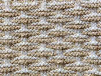 texture of the knitted fabric as a background