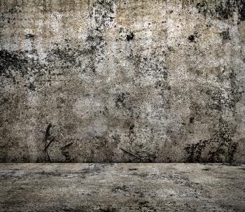 concrete room in grunge style,  urban background