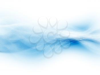 Royalty Free Clipart Image of a With Blue Waves Background