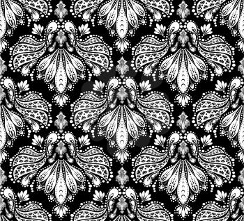 Royalty Free Clipart Image of an Ornamental Wallpaper