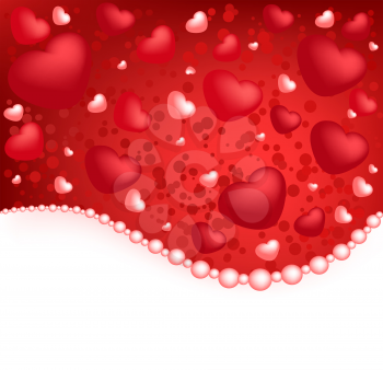 Royalty Free Clipart Image of a Valentines Day Hearts Background