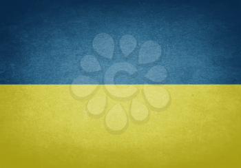 Grunge Flag Of Ukraine