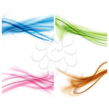 Set Of Abstract Color Modern Background