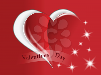 Royalty Free Clipart Image of a Heart Background