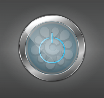 Royalty Free Clipart Image of a Power Button