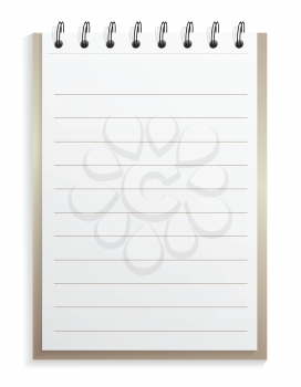 Royalty Free Clipart Image of a Notepad