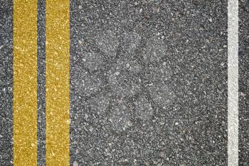 Pattern of asphalt texture with two lines