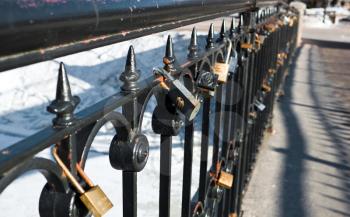 Locks on the handrails