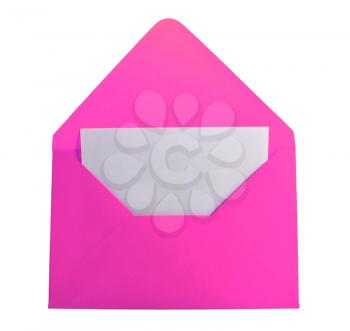 Help card in pink envelope