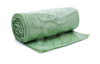 Green garbage bag- bio in a roll