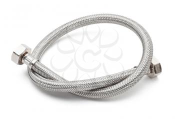 Reinforced hose isolated on white background