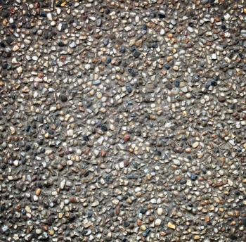 Grainy stone gravel walkway