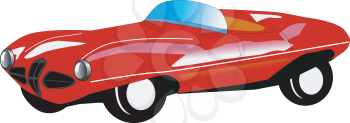 Royalty Free Clipart Image of a Classic Car