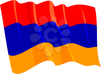 Royalty Free Clipart Image of a Armenian Flag