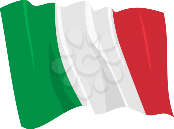 Royalty Free Clipart Image of the Italy Flag