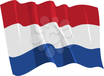 Royalty Free Clipart Image of the Netherlands Flag
