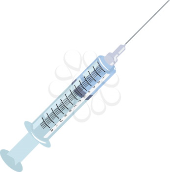 Royalty Free Clipart Image of a Syringe