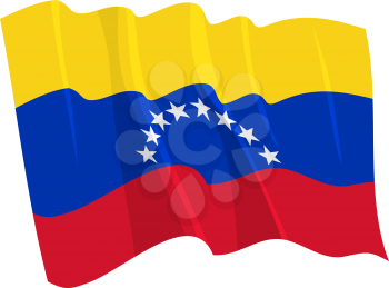 Royalty Free Clipart Image of a Venezuela Flag