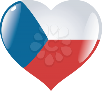 Image of heart with flag of Czech Republic