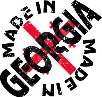vector label Made in Georgia