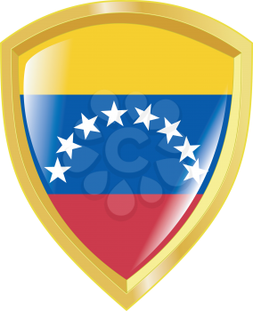 Coat of arms in national colours of Venezuela