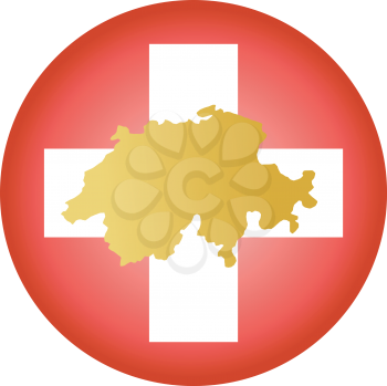 An illustration with button in national colours of Switzerland