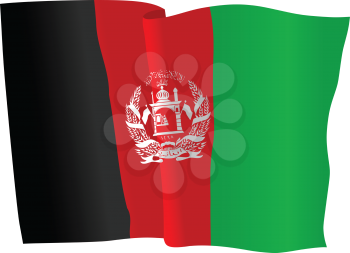 vector illustration of national flag of Afghanistan