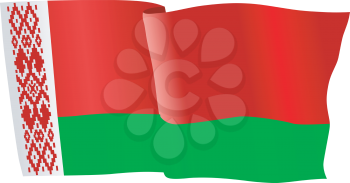 vector illustration of national flag of Belarus
