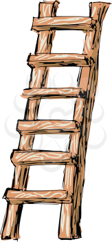 sketch, doodle, hand drawn illustration of ladder