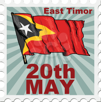 post stamp of national day of East Timor