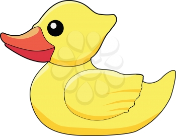 traditional yellow bath duck