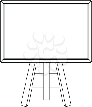 outline illustration of blackboard