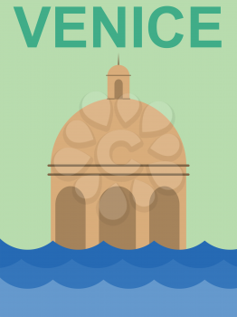 travel poster with Venice