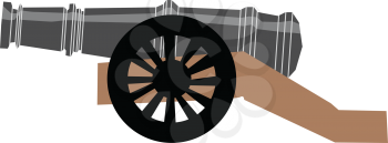 vector illustration of cannon