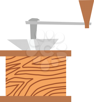 vector cartoon illustration of coffee grinder