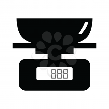 silhouette of domestic scales, home object