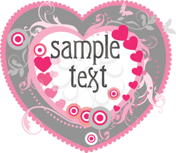 Royalty Free Clipart Image of a Heart Background