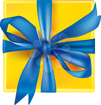 Royalty Free Clipart Image of a Gift Box