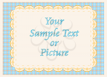 Royalty Free Clipart Image of a Retro Frame