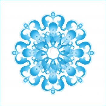 Royalty Free Clipart Image of a Snowflake