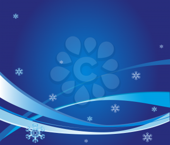 Royalty Free Clipart Image of a Winter Background