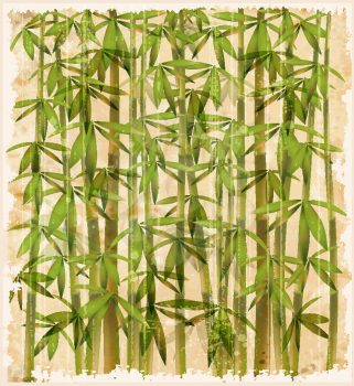 Royalty Free Clipart Image of a Bamboo Background