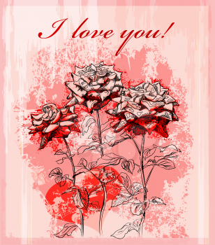 Royalty Free Clipart Image of a Valentine's Day Card