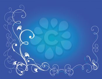 Royalty Free Clipart Image of a Floral Background