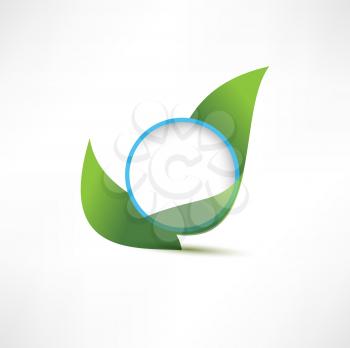 Royalty Free Clipart Image of an Eco Symbol