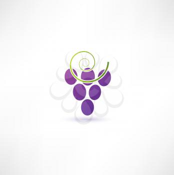 Royalty Free Clipart Image of Grapes