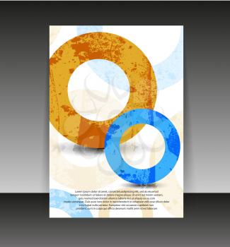 Flyer or cover design. Folder design content background. editable vector illustration