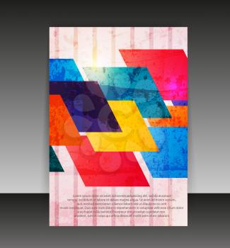 Flyer or cover design. Folder design content background. editable vector illustration