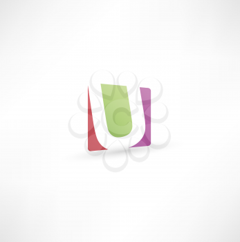  Abstract icon based on the letter U