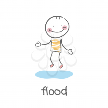 flood. Illustration.